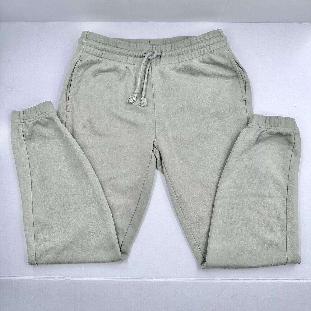 Tna Aritzia Joggers Womens Small Airy AF Fleece Sweatpants Sage Green Travel